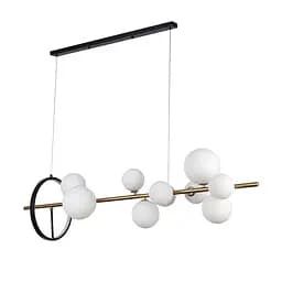 Люстра стельова LED Levistella 918LP267-10 GAB+WH, 12W, чорний, коричневий, сучасний стиль