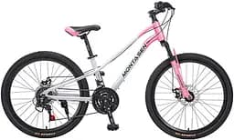 Велосипед дитячий спортивний Montasen Mountain bike 20" AB03 біло-рожевий - мініатюра 3