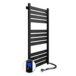 Электрический полотенцесушитель Navin Largo 500x1200 Sensor правосторонний с таймером, черный муар 12-244053-5012, Черный матовый, Правое, Электронный