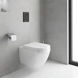Панель змиву для унітазу Grohe QuickFix Even Black 38966KF0, Чорний матовий - мініатюра 6