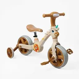 Велосипед-трансформер Best Trike колеса 10'', музика та підсвічування, з'ємні педалі, з'ємні допоміжні бокові колеса, в кор./1/