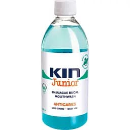Ополіскувач для ротової порожнини KIN Fluor Junior дитячий 6-12 років м'ята 500 мл