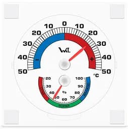 Оконний биметаллический термо-гигрометр Стеклоприбор ТГО-1 (300507)