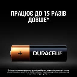 Лужні батарейки пальчикові Duracell 1,5 V АA LR6/MN1500, 12 шт. (706000) - мініатюра 6