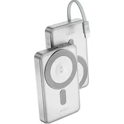 Зовнішній акумулятор WiWU Elite Wi-P056 10000mAh 22.5W Silver (6977703652390) [161281] - мініатюра 2