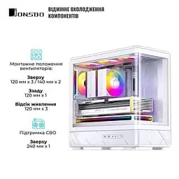 Корпус JONSBO D200 White - мініатюра 8