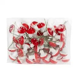 Набор декоративных грибов Elisey Красные шляпки 50 шт 3 см (9223-045)    