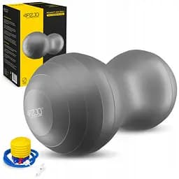 М'яч для фітнесу (арахіс) 4FIZJO Air Ball Peanut 45 x 90 см Anti-Burst Grey (P-5905973407175) - мініатюра 2