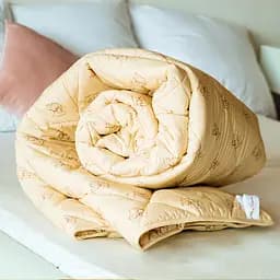 Ковдра вовняна MirSon Gold Camel №024, зимова, 155x215 см, кремова - мініатюра 6