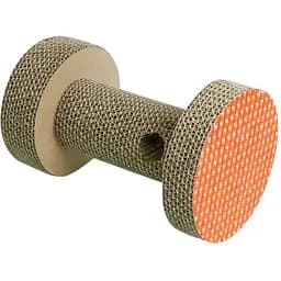 Дряпка Eastland для котів Гантеля з двома отворами з котячою м'ятою паперова 15х25 см [CD]