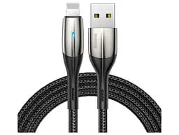 Кабель Baseus Horizontal (With An Indicator Lamp) Cable USB to Lightning 2.4A 1m CALSP-B01 Black