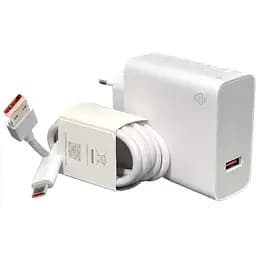 Зарядний пристрій DK +кабель  Mi Turbo Charge / Hyper Charge 120W USB Power Adapter для Xiaomi (016408) white - мініатюра 4