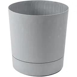 Вазон Lamela Aura с подставкой 23х24 см серый бетон (9701254)