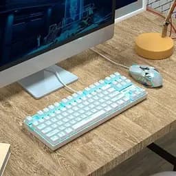 Клавіатура MageGee MK-STAR Blue Switch (6971969720268-UA) White - мініатюра 7