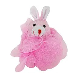 Мочалка для купання малюків "Кролик" Mega Zayka MGZ-0912(Pink) нейлон