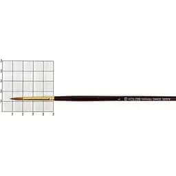 Пензель колонок круглий Grace 3039R № 6 довга ручка Kolos [CD]