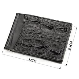 Затискач з натуральної шкіри крокодила Crocodile Leather 12х 8.5 см acs0032266 - мініатюра 3