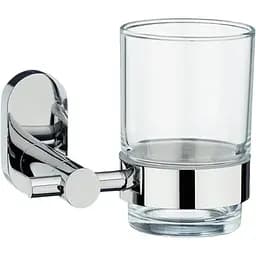 Стакан для зубних щіток Kela Lucido настінний 11.5х7.5х9.5 см  сріблястий (22675)
