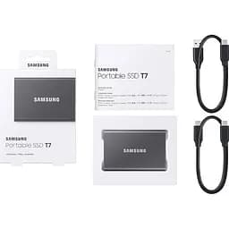 Зовнішній накопичувач SSD Samsung T7 1 TB (MU-PC1T0T/WW) Titan Gray - мініатюра 7
