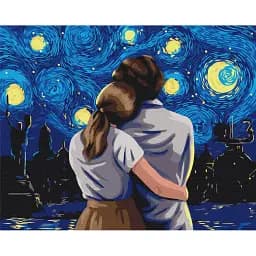 Картина по номерам Brushme Взгляд в киевскую ночь @Полина Скурихина 40x50 см