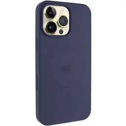 Чохол Epik Silicone Case Full Protective AA V2 with MagSafe для Apple iPhone 16 Pro 6.3 Темно-синій/Midnight blue
