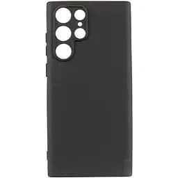 Чохол TPU Getman Liquid Silk Full Camera для Samsung Galaxy S24 Ultra Чорний / Black