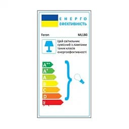 Накладний поворотний світильник Feron ML180 під лампу чорний (41877) - мініатюра 8