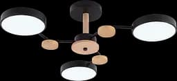 Потолочный светильник XI3310-3 Чорний+Дерево