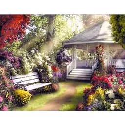 Картини за номерами Алмазна мозаїка зі стразами на підрамнику Затишний куточок 40*50 см