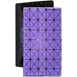 Чохол StatusCASE з екошкіри для планшету EasyGo A509 DSP Фіолетовий ромб