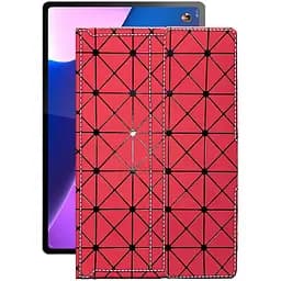Чохол StatusCASE з екошкіри для планшету Lenovo Tab P12 Pro Червоний ромб