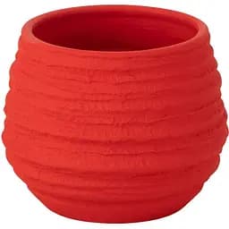 Кашпо J-Line червоного кольору 14х17 см (43019)