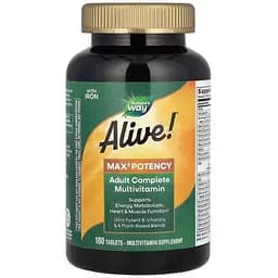 Мультивитамины Nature's Way Alive! Max3 Daily 180 таблеток
