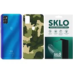 Захисна плівка SKLO Back тил Camo для ZTE Blade A3 2019 Зелений / Army Green