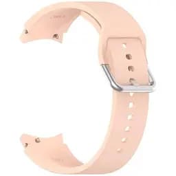 Ремінець для Samsung Galaxy Watch 4 44mm - бежевий ширина кріплення 20мм силікон розмір L Watchbands OneLine (WB00S4GALAXYONELINE5444)