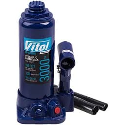 Домкрат гідравлічний телескопічний Vitol 3т 194-372 мм 3.33 кг в коробці (DB-03006)