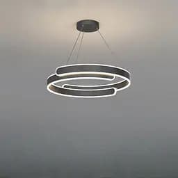 Стильна підвісна LED-люстра Art 2461/500+500BK