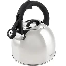 Чайник Holmer со свистком, 3 л, серебристый (WK-1430-BSSS Memory)