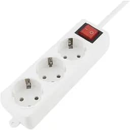 Подовжувач з кнопкою на 3 розетки Electraline 3 м 3х1 62050