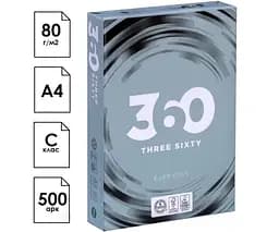 360 Everyday, 500 аркушів, Папір офісний, білий, А4, клас С, 80 г/м2
