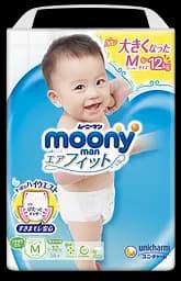 Подгузники-трусики Moony 3 (6-12 кг), 58 шт.