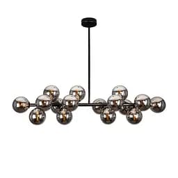 Люстра стельова Levistella 7841020-16 BK+BK, G9, 16 плафонів, чорний метал, сучасний стиль