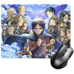 Ігрова поверхня Nextprint Усі персонажі, Атака титанів маленький - Attack on Titan 220 х 180 мм (12668)