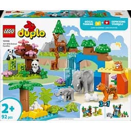 Конструктор LEGO DUPLO Town Сімейства диких тварин 3 в 1, 92 деталі (10446)