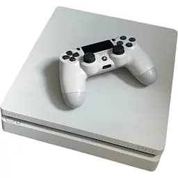 Стаціонарна ігрова консоль PlayStation 4 Slim 500 ГБ, біла, 1 джойстик + Гарантія
