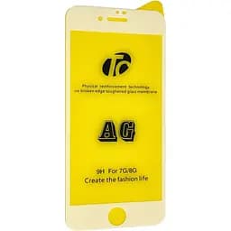 Защитное стекло DK AG Full Glue Matt для Apple iPhone 7/8/SE white