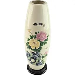 Ваза порцелянова на підставці Півонії 26х6.3х.6.3 см