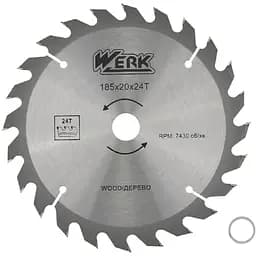 Диск пиляльний Werk 185 x 20 мм (118496)