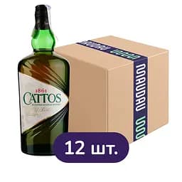Упаковка виски шотландская Cattos 40% 12 л (1 л х 12 шт.)