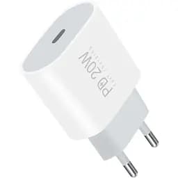 Мережевий зарядний пристрій WUW-C178 1Type-C PD20W білий